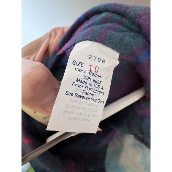 Woolrich Vintage Flannel Button Down Shirt Matching Skirt Sz M/L USA Made NWT - Picture 7 of 13